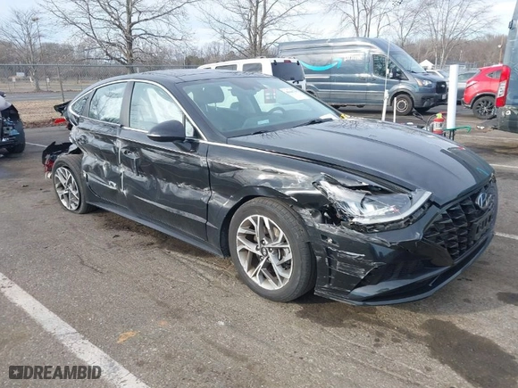 2021 Hyundai Sonata SEL with VIN KMHL14JA0MA160383, listed as a IAAI auction lot 41666736 with 32,988 mi miles. Bid and sale history available at carsss.com. Image 1.