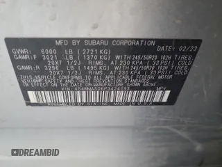 2023 Subaru Ascent Limited with VIN 4S4WMASD6P3424193, listed as a IAAI auction lot 42844149 with 102,381 mi miles and . Bid and sale history available at DreamBid. Image 14.