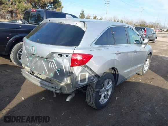 2014 Acura RDX Tech Pkg with VIN 5J8TB4H5XEL016504, listed as a IAAI auction lot 41468525 with 122,376 mi miles. Bid and sale history available at carsss.com. Image 4.