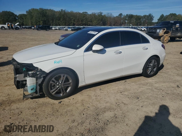 2020 Mercedes-Benz A 220 with VIN W1K3G4EB6LJ234481, listed as a Copart auction lot 80072144 with 55,648 mi miles and Salvage Title. Bid and sale history available at DreamBid. Image 1.