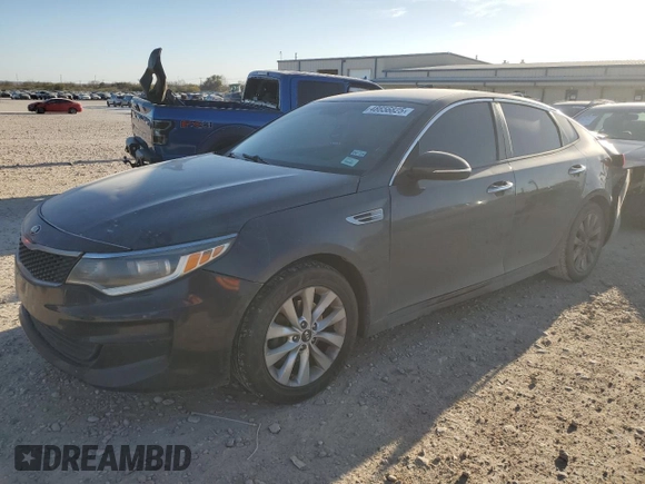 2017 Kia Optima LX with VIN 5XXGT4L32HG147465, listed as a Copart auction lot 48656825 with 183,438 mi miles and Salvage Title. Bid and sale history available at carsss.com. Image 1.