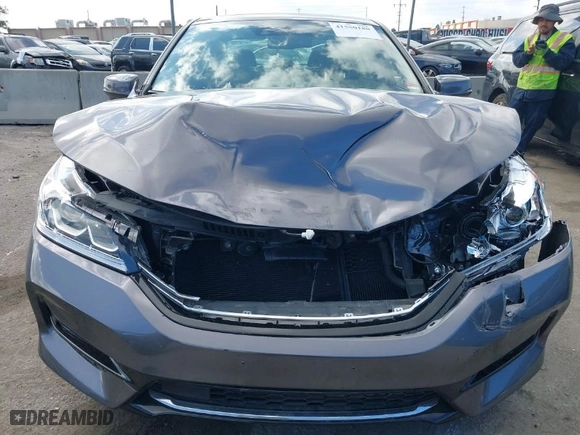 2017 Honda Accord Hybrid EX-L with VIN JHMCR6F55HC027812, listed as a IAAI auction lot 41550180 with 8,539 mi miles. Bid and sale history available at carsss.com. Image 12.
