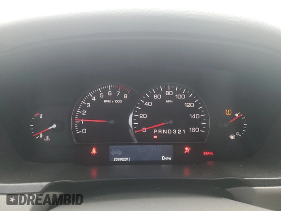 2007 Cadillac DTS Luxury I with VIN 1G6KD57Y17U113855, listed as a Copart auction lot 51031305 with 158,922 mi miles and Salvage Title. Bid and sale history available at DreamBid. Image 9.