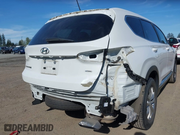 2019 Hyundai Santa Fe SE with VIN 5NMS2CAD0KH098259, listed as a IAAI auction lot 42075356 with 55,163 mi miles and . Bid and sale history available at DreamBid. Image 6.