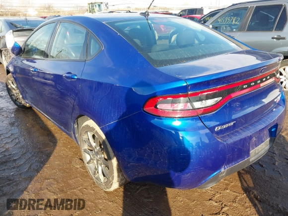 2013 Dodge Dart Rallye with VIN 1C3CDFBH8DD320385, listed as a IAAI auction lot 41659846 with 152,169 mi miles. Bid and sale history available at carsss.com. Image 3.