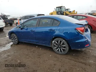2015 Honda Civic EX-L with VIN 2HGFB2F90FH526463, listed as a Copart auction lot 52945805 with 138,646 mi miles and Salvage Title. Bid and sale history available at carsss.com. Image 2.