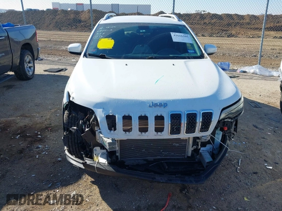 2020 Jeep Cherokee Latitude with VIN 1C4PJLCB2LD629458, listed as a IAAI auction lot 41616505 with 55,651 mi miles. Bid and sale history available at carsss.com. Image 12.