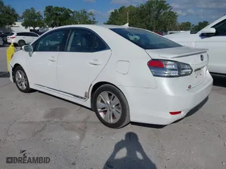 2011 Lexus HS 250h with VIN JTHBB1BA2B2045655, listed as a IAAI auction lot 42021780 with 279,594 mi miles. Bid and sale history available at carsss.com. Image 3.