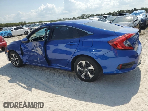 2020 Honda Civic LX with VIN 2HGFC2F69LH575112, listed as a Copart auction lot 55664005 with 33,495 mi miles and Non Repairable. Bid and sale history available at DreamBid. Image 2.