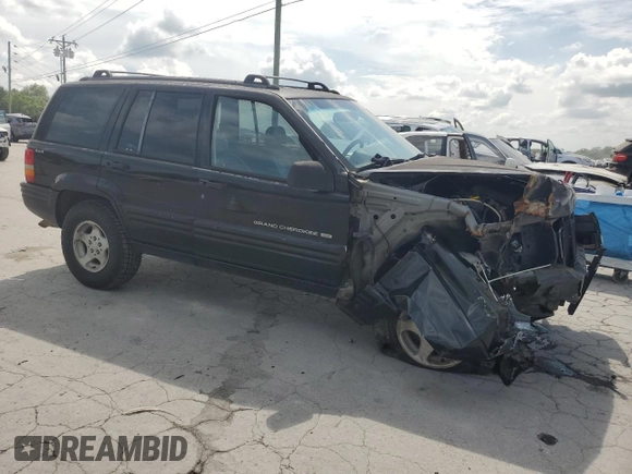 1998 Jeep Grand Cherokee Laredo with VIN 1J4GZ48S7WC222845, listed as a Copart auction lot 59576115 with Not provided miles and Clean title. Bid and sale history available at DreamBid. Image 4.