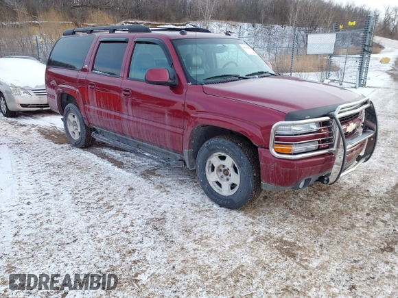 2005 Chevrolet Suburban Z71 with VIN 3GNFK16Z55G210040, listed as a IAAI auction lot 41431533 with 195,819 mi miles. Bid and sale history available at carsss.com. Image 1.