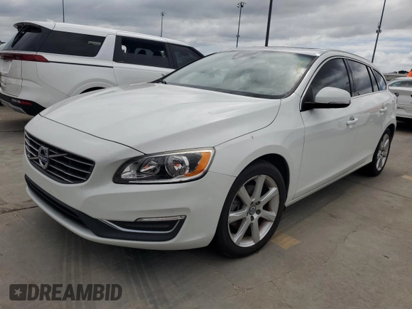2017 Volvo V60 Premier with VIN YV140MEK1H1347758, listed as a Copart auction lot 74616154 with 0 mi miles and Salvage Title. Bid and sale history available at carsss.com. Image 1.