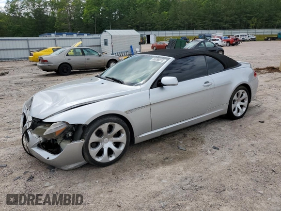 2006 BMW 6 Series 650Ci z VIN WBAEK13406CN75613, wystawiony jako Copart lot #56288515 z przebiegiem 191 640 mil mil oraz Szkoda całkowita • Salvage title. Historia ofert i sprzedaży dostępna na DreamBid. Obrazek 1.