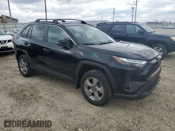 2022 Toyota RAV4 XLE with VIN 2T3P1RFV6NC276870, listed as a Copart auction lot 50611735 with 52,614 mi miles and Salvage Title. Bid and sale history available at carsss.com. Image 4.