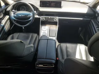 2021 Genesis GV80 with VIN KMUHBDSB7MU046892, listed as a Copart auction lot 60684384 with 44,801 mi miles and Salvage Title. Bid and sale history available at carsss.com. Image 8.