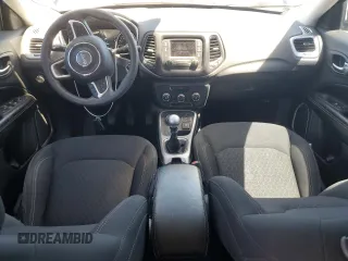2018 Jeep Compass Sport with VIN 3C4NJDAB7JT373681, listed as a Copart auction lot 58225285 with 95,542 mi miles and Salvage title. Bid and sale history available at DreamBid. Image 8.
