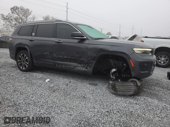 2021 Jeep Grand Cherokee Overland with VIN 1C4RJJDGXM8153204, listed as a Copart auction lot 85214754 with 41,478 mi miles and Salvage title. Bid and sale history available at DreamBid. Image 4.