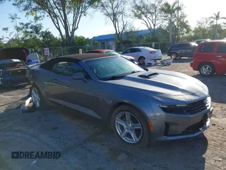 2020 Chevrolet Camaro 1LT with VIN 1G1FB3DXXL0105753, listed as a IAAI auction lot 42265211 with 51,939 mi miles and . Bid and sale history available at DreamBid. Image 1.