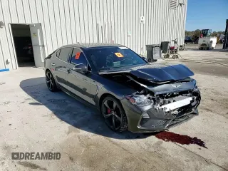 2019 Genesis G70 3.3T Advanced with VIN KMTG34LE1KU022137, listed as a Copart auction lot 76611254 with 59,082 mi miles and Salvage Title. Bid and sale history available at carsss.com. Image 10.