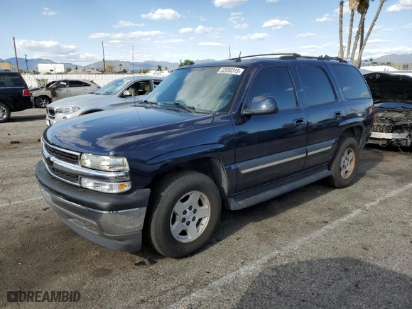 2005 Chevrolet Tahoe Z71 with VIN 1GNEC13T65R212159, listed as a Copart auction lot 52050315 with 233,850 mi miles and Salvage Title. Bid and sale history available at carsss.com. Image 1.
