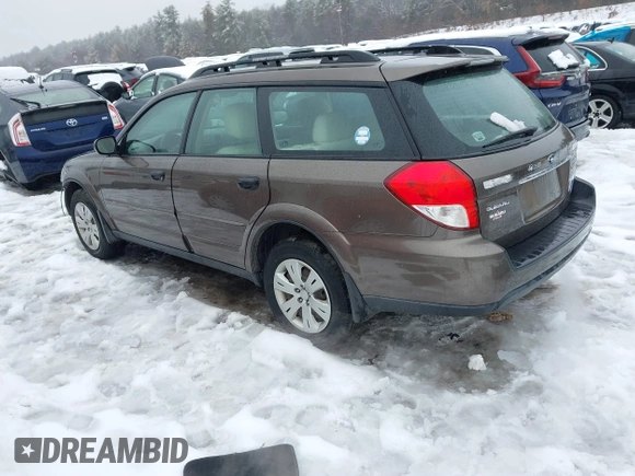 2009 Subaru Outback with VIN 4S4BP60C297340977, listed as a IAAI auction lot 41569553 with 165,626 mi miles. Bid and sale history available at carsss.com. Image 3.