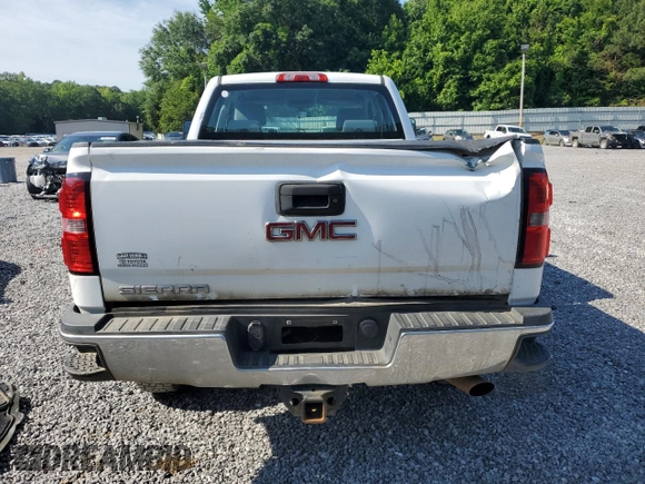 2015 GMC Sierra 2500HD with VIN 1GT22XEG8FZ111398, listed as a Copart auction lot 57408845 with 109,505 mi miles and Salvage title. Bid and sale history available at DreamBid. Image 6.