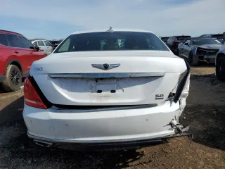 2018 Genesis G90 5.0L Ultimate with VIN KMHG54JH3JU043488, listed as a Copart auction lot 47427175 with 39,618 mi miles and Salvage Title. Bid and sale history available at carsss.com. Image 6.