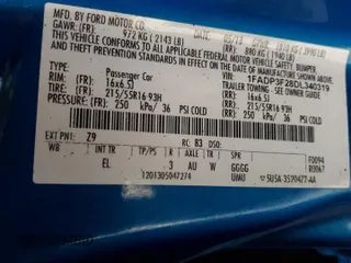 2013 Ford Focus SE with VIN 1FADP3F28DL340319, listed as a Copart auction lot 50131435 with 88,015 mi miles and Salvage Title. Bid and sale history available at carsss.com. Image 14.