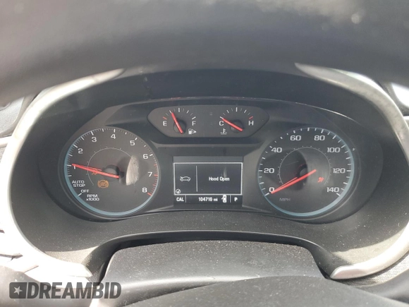 2017 Chevrolet Malibu LS with VIN 1G1ZB5ST8HF288034, listed as a Copart auction lot 55025405 with 104,716 mi miles and Salvage Title. Bid and sale history available at DreamBid. Image 9.
