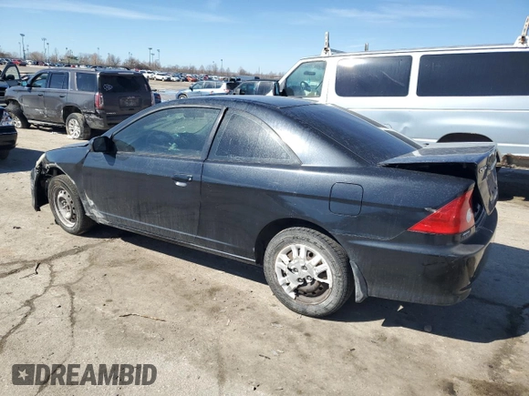 2005 Honda Civic Cpe LX with VIN 1HGEM22515L030825, listed as a Copart auction lot 46666065 with 239,046 mi miles and Salvage Title. Bid and sale history available at carsss.com. Image 2.