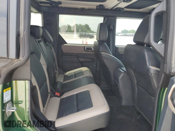 2024 Ford Bronco Wildtrak z VIN 1FMEE2BPXRLB03494, wystawiony jako Copart lot #53852225 z przebiegiem 5 166 mil mil oraz Szkoda całkowita • Salvage title. Historia ofert i sprzedaży dostępna na DreamBid. Obrazek 11.