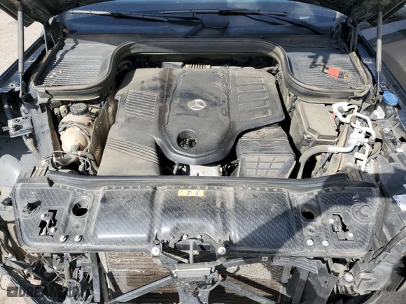 2021 Mercedes-Benz GLS with VIN 4JGFF5KE2MA468595, listed as a Copart auction lot 43468545 with 93,948 mi miles and Salvage Title. Bid and sale history available at carsss.com. Image 12.