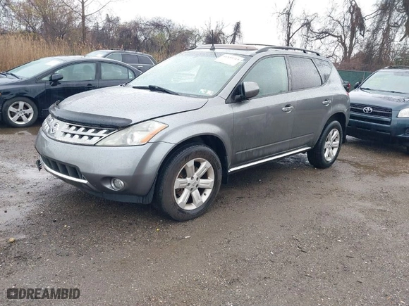 2007 Nissan Murano SL with VIN JN8AZ08W67W600701, listed as a IAAI auction lot 41859713 with 181,443 mi miles. Bid and sale history available at carsss.com. Image 2.
