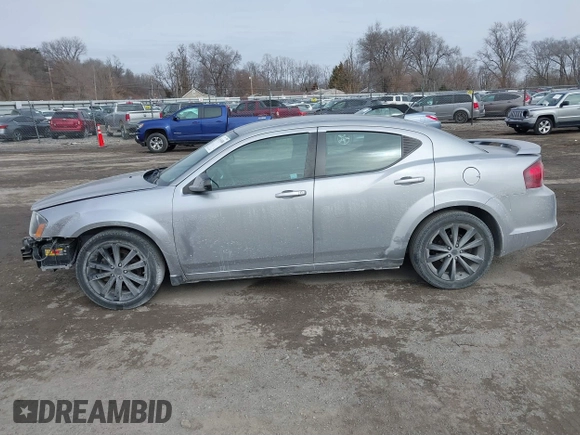 2014 Dodge Avenger SE with VIN 1C3CDZABXEN155014, listed as a IAAI auction lot 41554588 with 154,145 mi miles and . Bid and sale history available at DreamBid. Image 14.