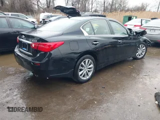 2015 Infiniti Q50 Premium with VIN JN1BV7AR1FM405854, listed as a IAAI auction lot 41516401 with 89,382 mi miles and . Bid and sale history available at DreamBid. Image 4.