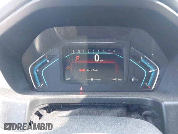 2019 Honda Odyssey EX-L with VIN 5FNRL6H78KB096922, listed as a IAAI auction lot 42008685 with 116,723 mi miles and . Bid and sale history available at DreamBid. Image 7.