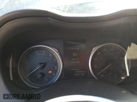 2018 Infiniti Q50 Red Sport 400 with VIN JN1FV7AR1JM700091, listed as a Copart auction lot 49920735 with 59,254 mi miles and Salvage Title. Bid and sale history available at DreamBid. Image 9.