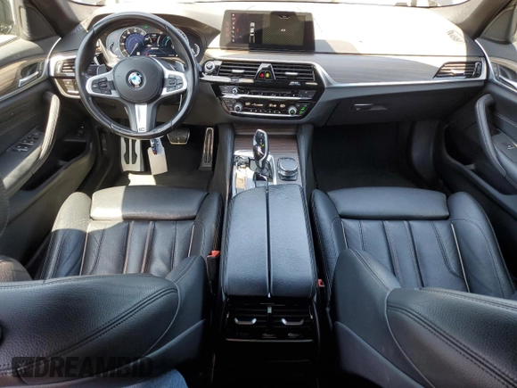 2018 BMW 5 Series 530e with VIN WBAJA9C50JB252458, listed as a Copart auction lot 58697585 with 89,050 mi miles and Salvage title. Bid and sale history available at DreamBid. Image 8.