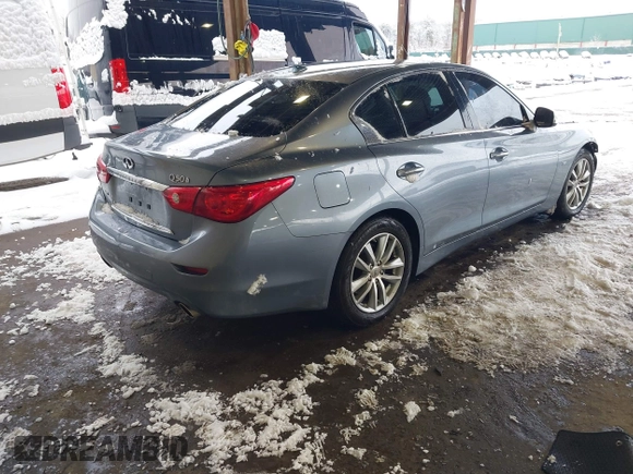 2015 Infiniti Q50 Premium with VIN JN1BV7AR4FM399046, listed as a IAAI auction lot 41560885 with 143,488 mi miles and . Bid and sale history available at DreamBid. Image 4.