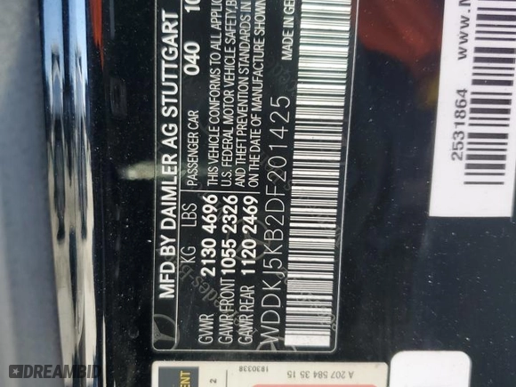 2013 Mercedes-Benz E-Class E 350 with VIN WDDKJ5KB2DF201425, listed as a Copart auction lot 45307625 with 68,230 mi miles and Salvage Title. Bid and sale history available at carsss.com. Image 12.