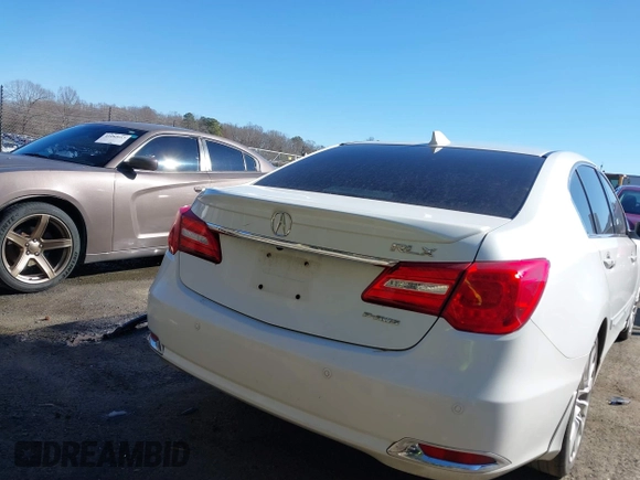 2014 Acura RLX Advance Pkg with VIN JH4KC1F94EC001457, listed as a IAAI auction lot 41642199 with 208,443 mi miles. Bid and sale history available at carsss.com. Image 15.