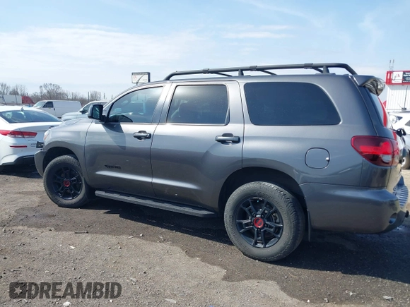 2021 Toyota Sequoia TRD Pro with VIN 5TDEY5B18MS187069, listed as a IAAI auction lot 41701691 with 100,629 mi miles. Bid and sale history available at carsss.com. Image 14.