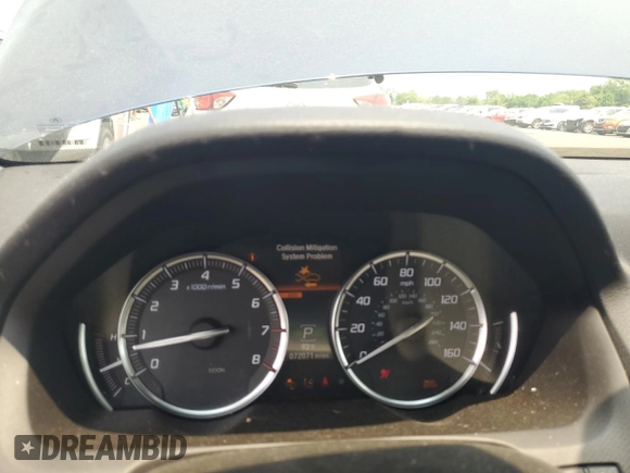 2018 Acura TLX Advance with VIN 19UUB3F73JA003800, listed as a Copart auction lot 59383825 with 72,071 mi miles and Salvage title. Bid and sale history available at DreamBid. Image 9.