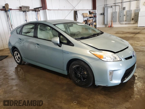 2014 Toyota Prius Four with VIN JTDKN3DU5E1750987, listed as a Copart auction lot 61462325 with 67,808 mi miles and Salvage title. Bid and sale history available at DreamBid. Image 4.