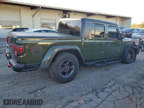 2021 Jeep Gladiator Rubicon with VIN 1C6JJTBM1ML599103, listed as a Copart auction lot 77084134 with 16,031 mi miles and Salvage title. Bid and sale history available at DreamBid. Image 3.