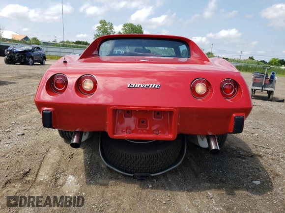 1976 Chevrolet Corvette with VIN 1Z37L6S438793, listed as a Copart auction lot 64010045 with 31,305 mi miles and Salvage title. Bid and sale history available at DreamBid. Image 6.