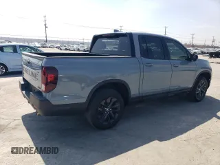 2024 Honda Ridgeline Sport with VIN 5FPYK3F18RB021179, listed as a Copart auction lot 55466935 with 8,400 mi miles and Salvage title. Bid and sale history available at DreamBid. Image 3.