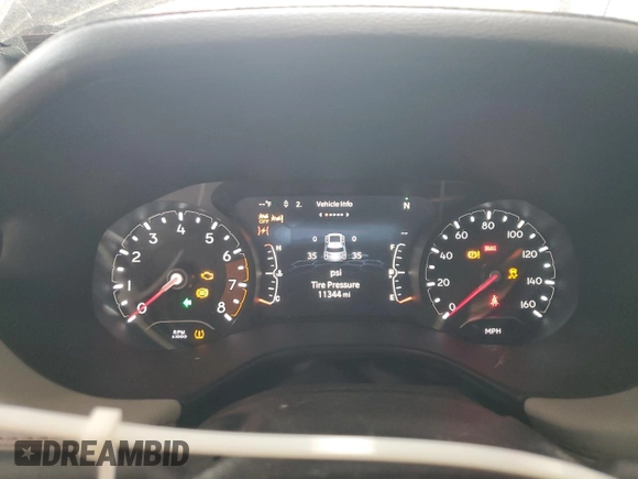 2024 Jeep Compass Limited with VIN 3C4NJDCN3RT161346, listed as a Copart auction lot 57380145 with 11,344 mi miles and Salvage title. Bid and sale history available at DreamBid. Image 9.