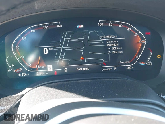 2021 BMW 5 Series 540i xDrive with VIN WBA73BJ0XMWX01449, listed as a IAAI auction lot 41630703 with 65,212 mi miles and . Bid and sale history available at DreamBid. Image 7.