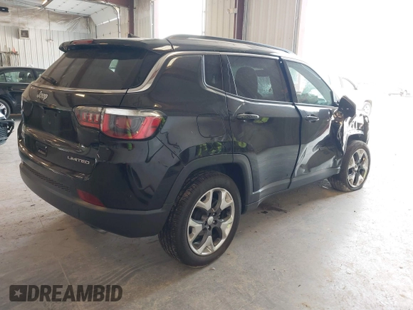 2019 Jeep Compass Limited with VIN 3C4NJDCB3KT646226, listed as a IAAI auction lot 42406026 with 34,494 mi miles and . Bid and sale history available at DreamBid. Image 4.